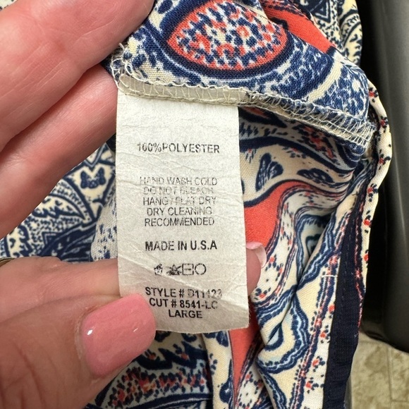 Women's Altar'd State Summer Boho Cold Shoulder Dress. Size Large - Picture 5 of 6